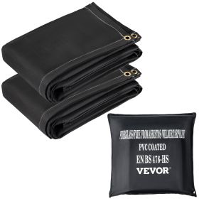 VEVOR Fire Blankets, 2 Pack Welding Blankets, 6' x 10' Fire Suppression Blanket, 1022 Fahrenheit Flame Retardant Blanket