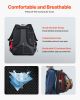 VEVOR Welding Backpack, 25.2L Welder Backpack for Tools and Helmet, 1680D High-Density Polyester Extreme Gear Pack with Helmet Bag