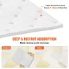 VEVOR Spill Absorbent Pads, Oil Absorbing Mat Absorbs up 20 Gal, 15" L x20" W Polypropylene Absorbent Pad for Oil Only, Oil Spill Mats Pack of 100