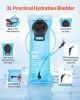 VEVOR Hydration Backpack, Water Backpack with 3L TPU Water Bladder, Tactical Molle Hiking Hydration Pack with Storage for Men Women