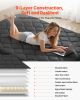 VEVOR Japanese Tatami Mat, Full Size Foldable Japanese Tatami Mattress, Futon Mattress with Storage Bag & Fastener, 9-Layer Floor Mat for Sleeping